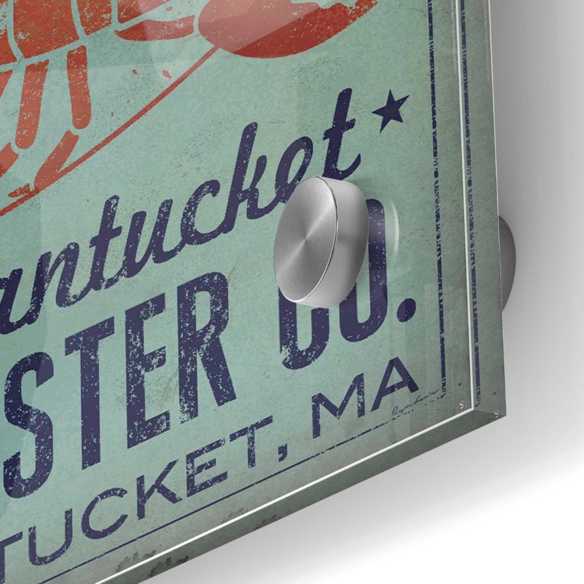 Epic Art 'Nantucket Lobster Square' by Ryan Fowler, Acrylic Glass Wall Art,36x36