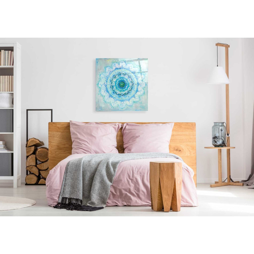 Epic Art 'Coastal Mandala' by Danhui Nai, Acrylic Glass Wall Art,36x36