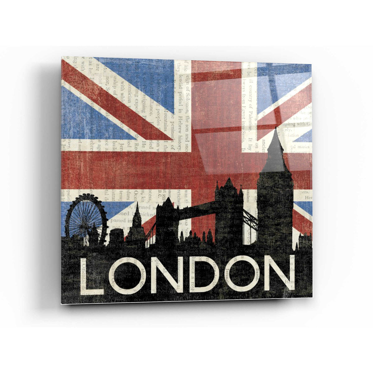 Epic Art 'London ' by Moira Hershey, Acrylic Glass Wall Art,36x36