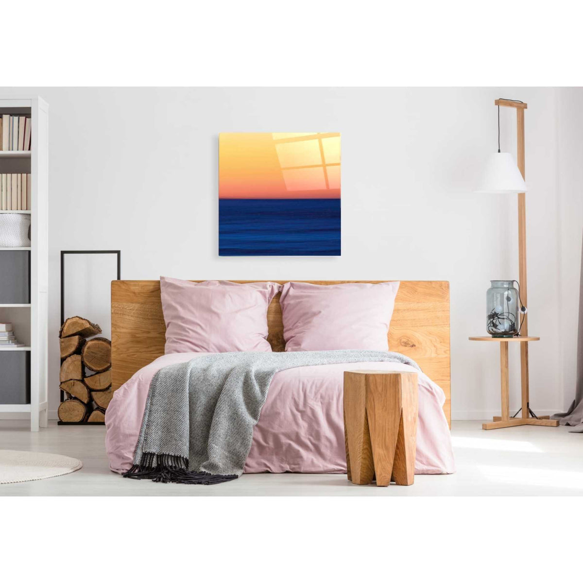 Epic Art 'Fire Water' by Katherine Gendreau, Acrylic Glass Wall Art,36x36