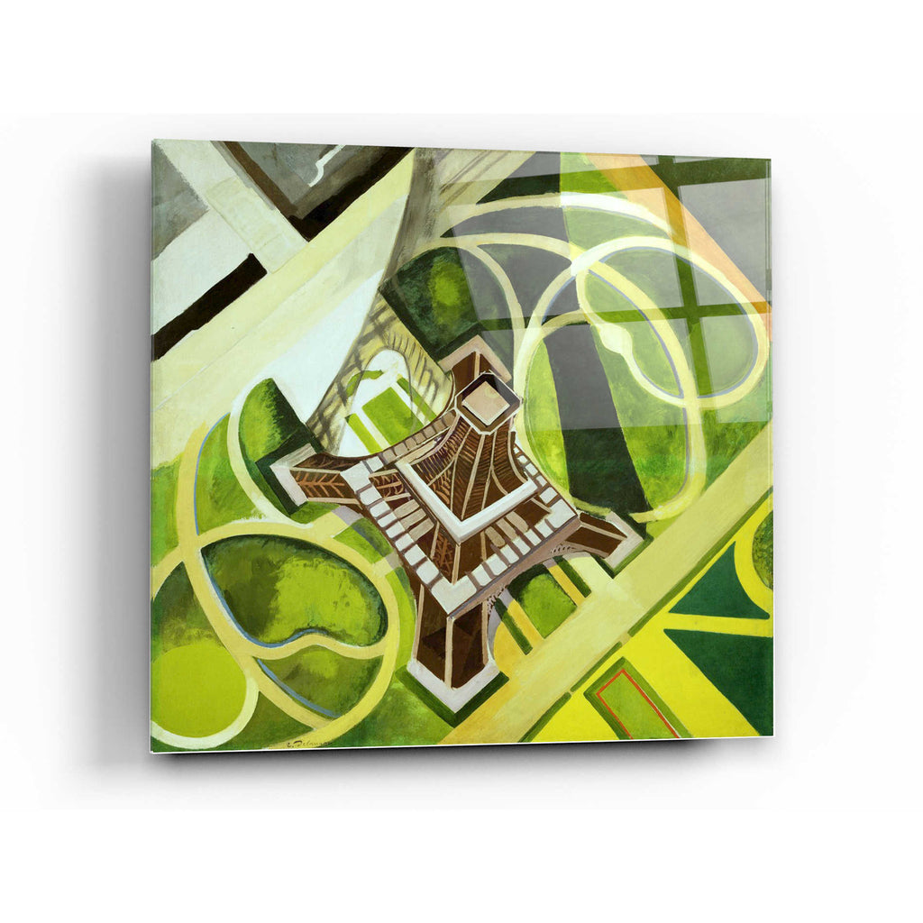 Epic Art 'La Tour Eiffel et Jardin du Champ de Mars' by Robert Delaunay Acrylic Glass Wall Art,36x36