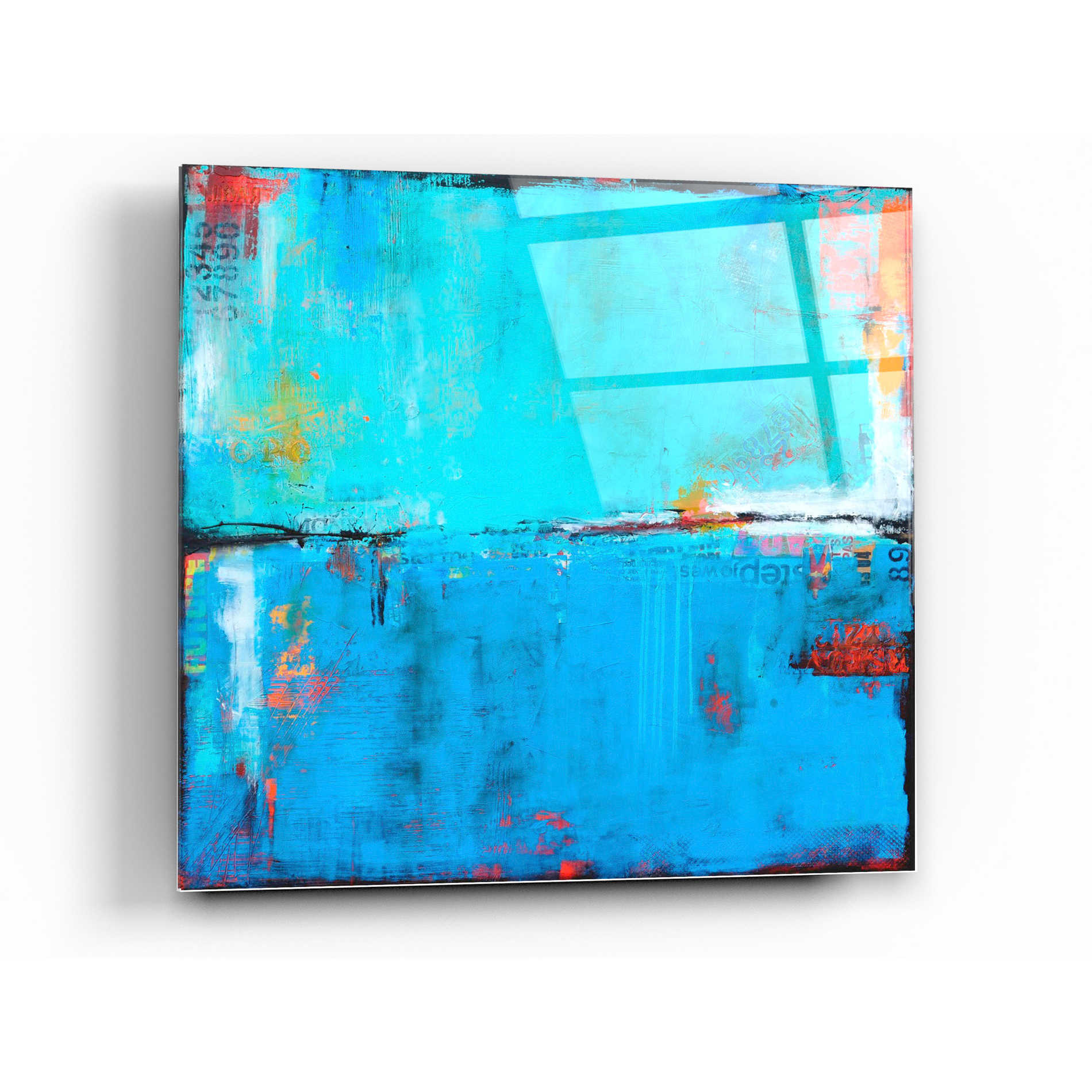 Epic Art 'Matchbox Blues 5' by Erin Ashley Acrylic Glass Wall Art,36x36