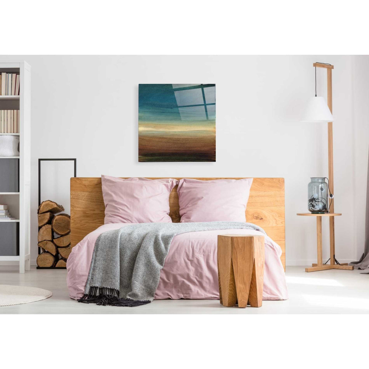 Epic Art 'Abstract Horizon IV' by Ethan Harper Acrylic Glass Wall Art,36x36