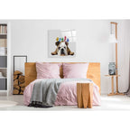 Epic Art 'English Bulldog and Birds' by Fab Funky Acrylic Glass Wall Art,36x36