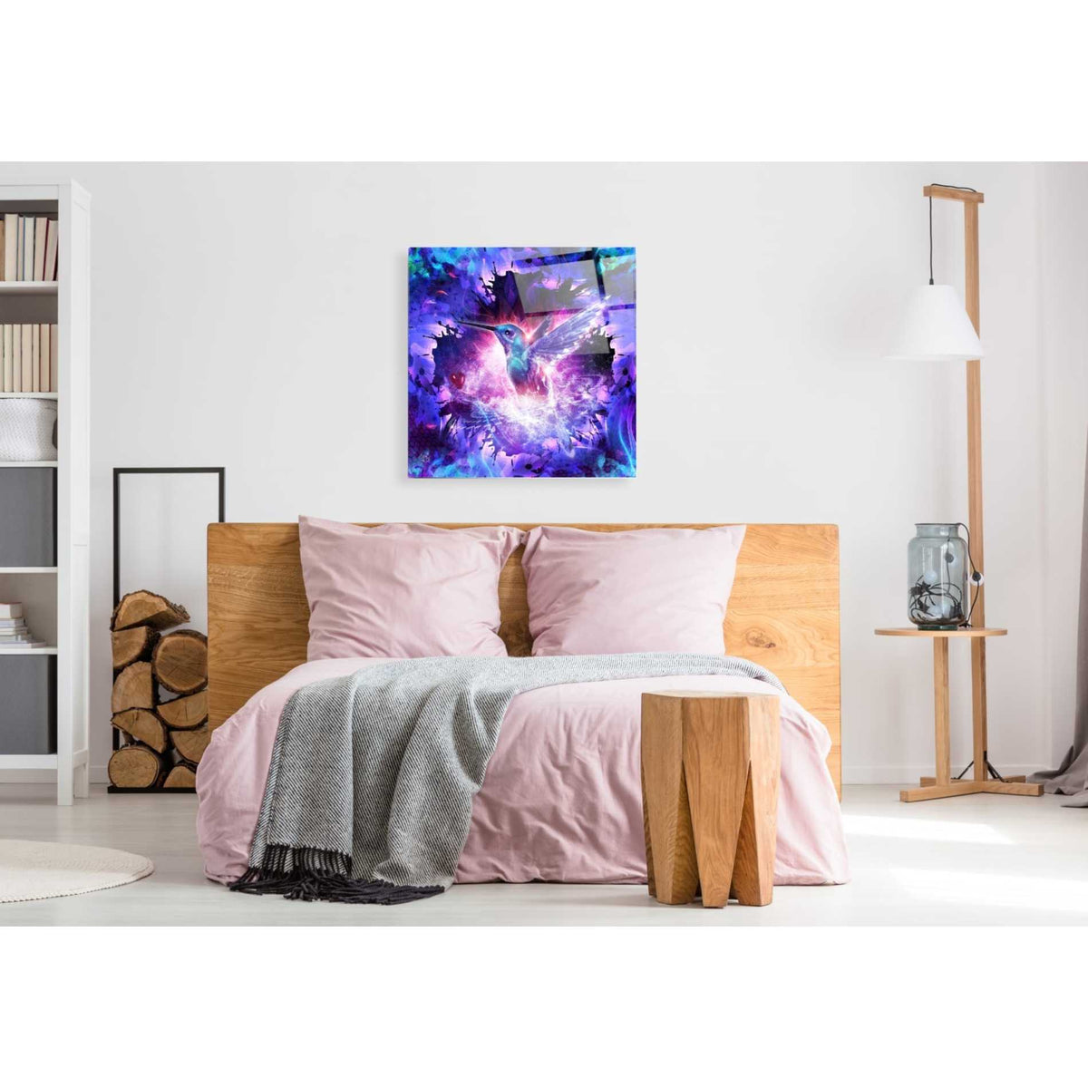 Epic Art "Hummingbird Love" by Cameron Gray, Acrylic Glass Wall Art,36x36
