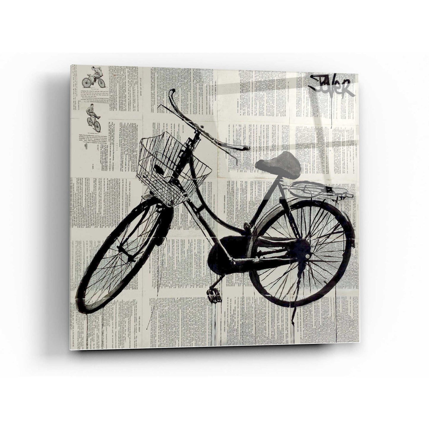Epic Art 'Ride New' by Loui Jover, Acrylic Glass Wall Art,36x36