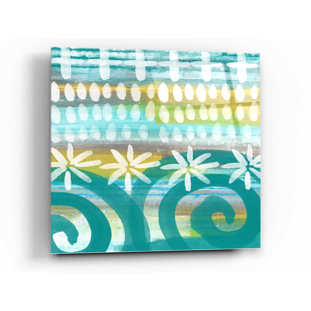 Epic Art 'Fiesta II' by Linda Woods, Acrylic Glass Wall Art,36x36