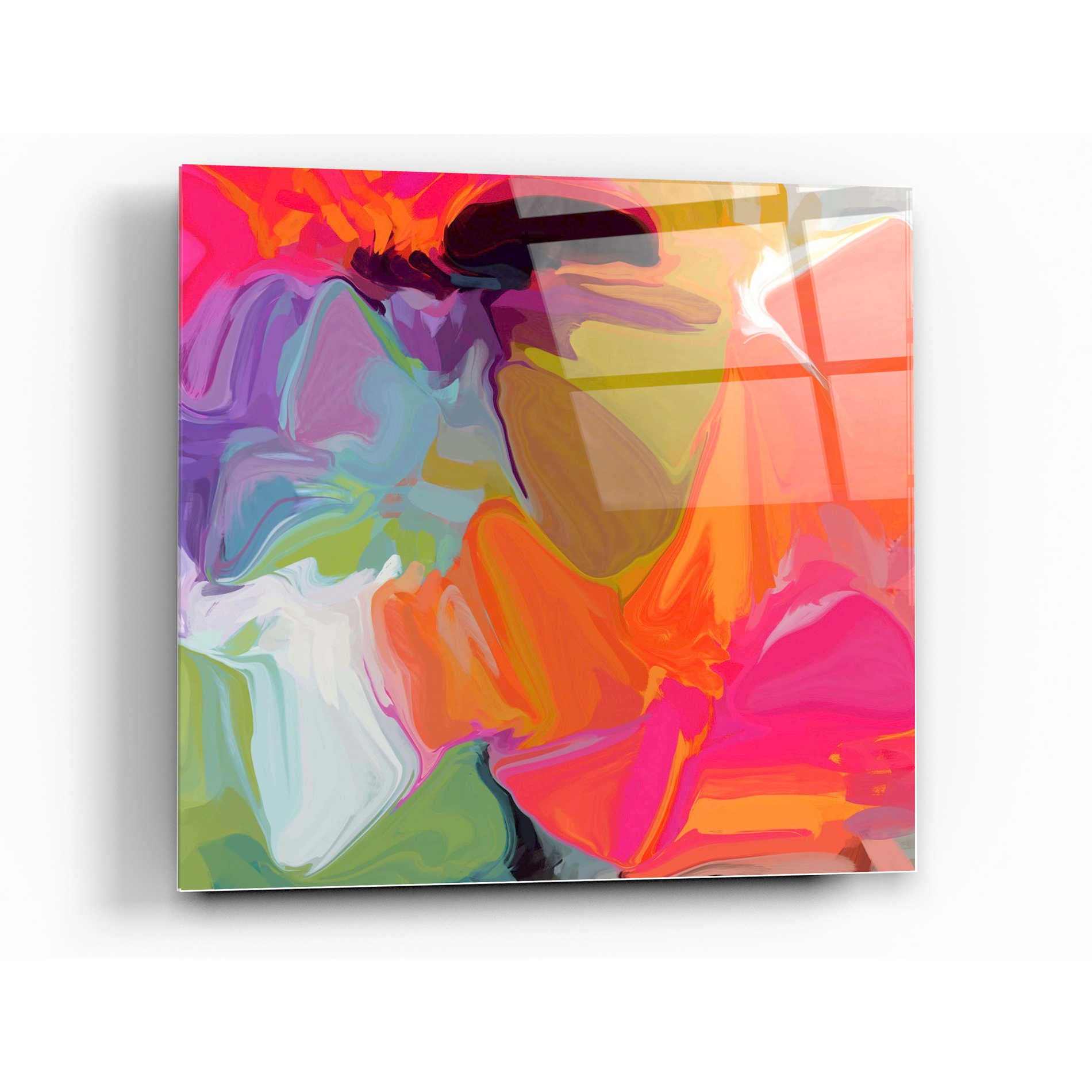 Epic Art 'Color Vibrations 2' by Irena Orlov, Acrylic Glass Wall Art,36x36