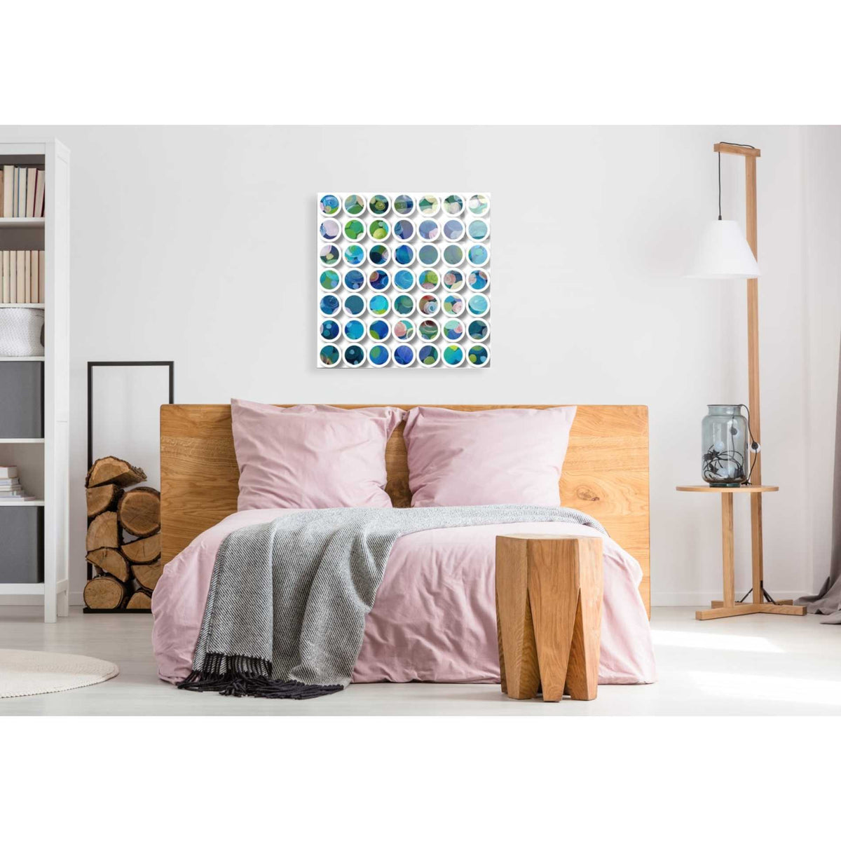 Epic Art 'Industrial Mixed Media Circles' by Irena Orlov, Acrylic Glass Wall Art,36x36