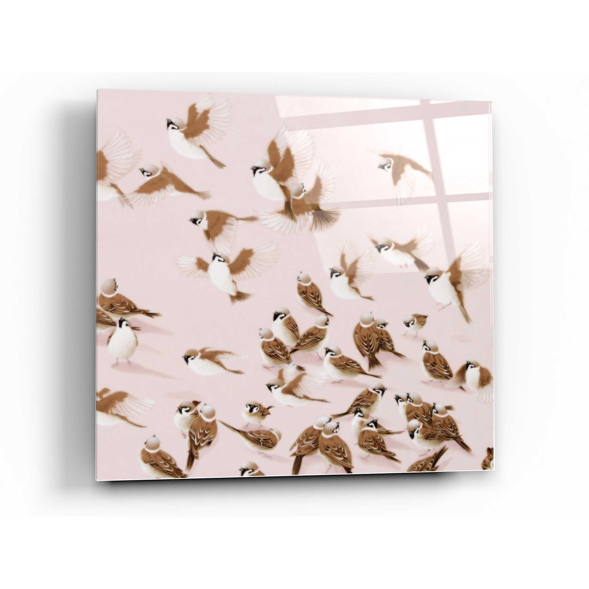 Epic Art 'Sparrow' by Zigen Tanabe, Acrylic Glass Wall Art,36x36