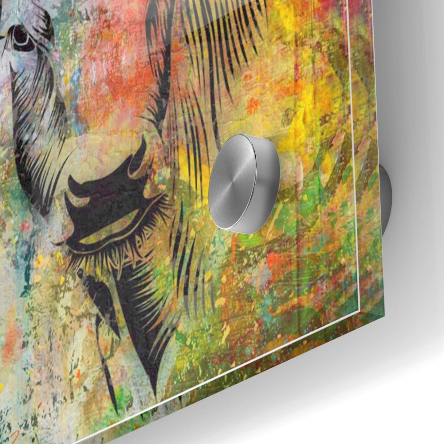 Epic Art 'Arty Beast 3' by Karen Smith, Acrylic Glass Wall Art,36x36