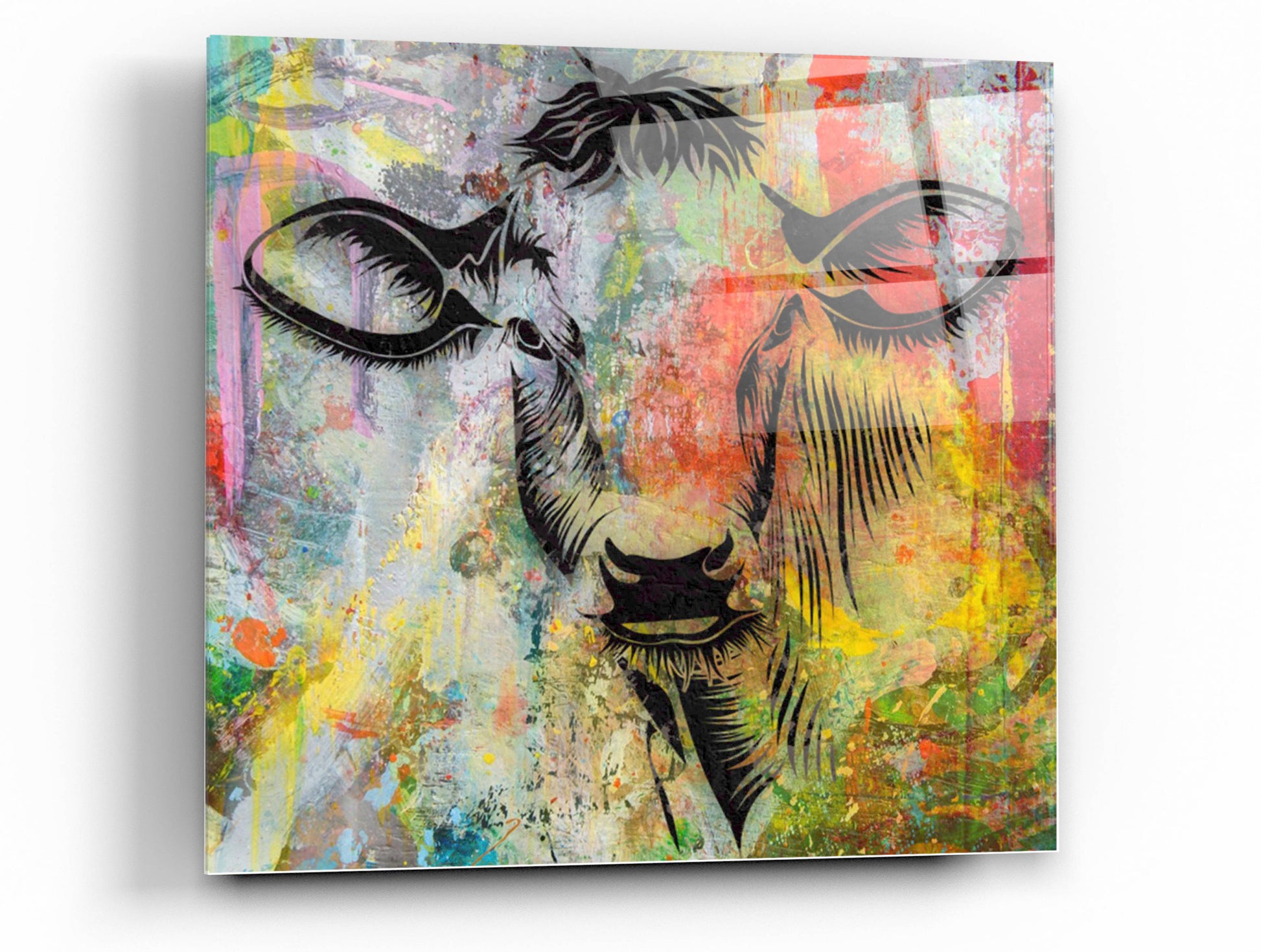 Epic Art 'Arty Beast 3' by Karen Smith, Acrylic Glass Wall Art,36x36