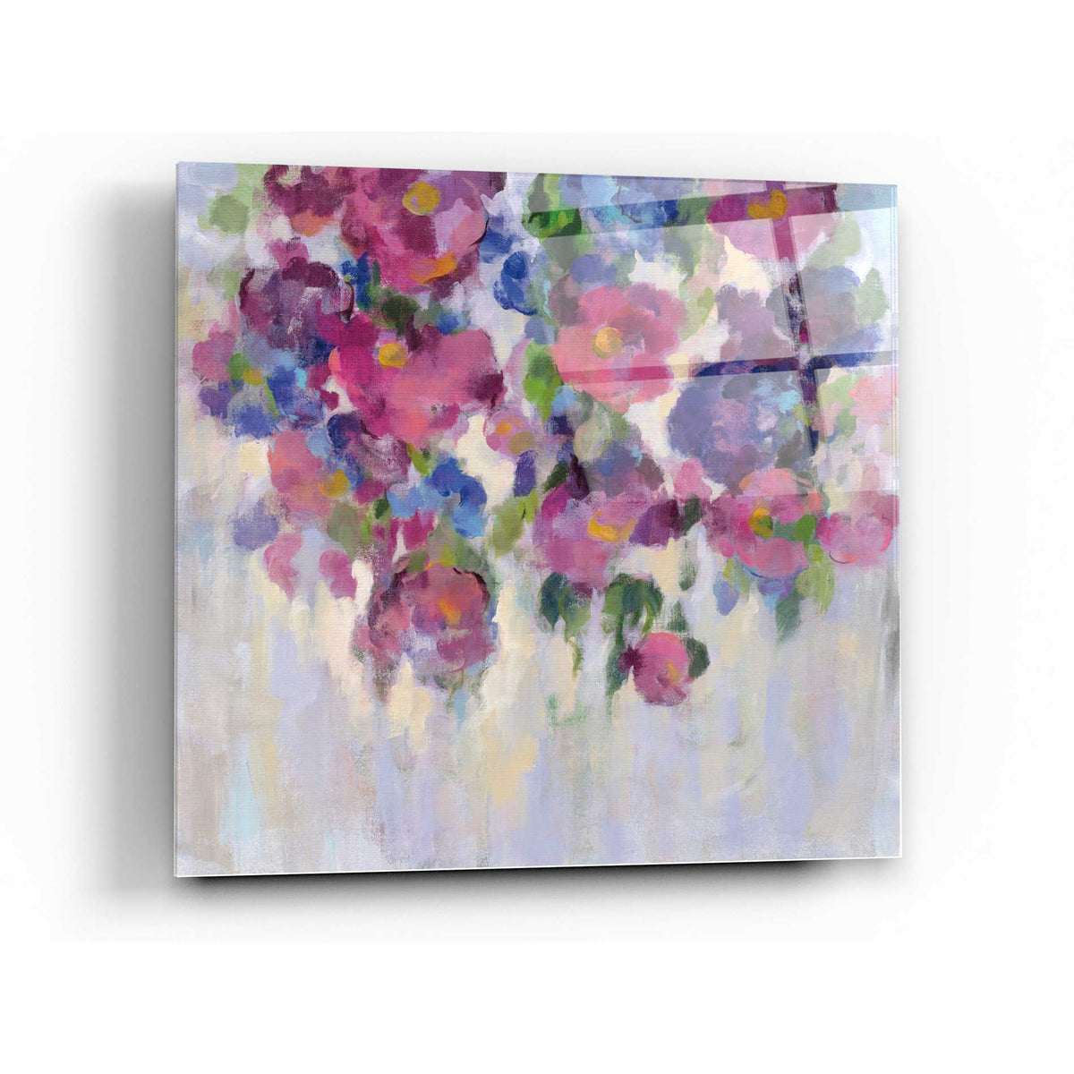 Epic Art 'Pink and Blue I' by Silvia Vassileva, Acrylic Glass Wall Art,36x36