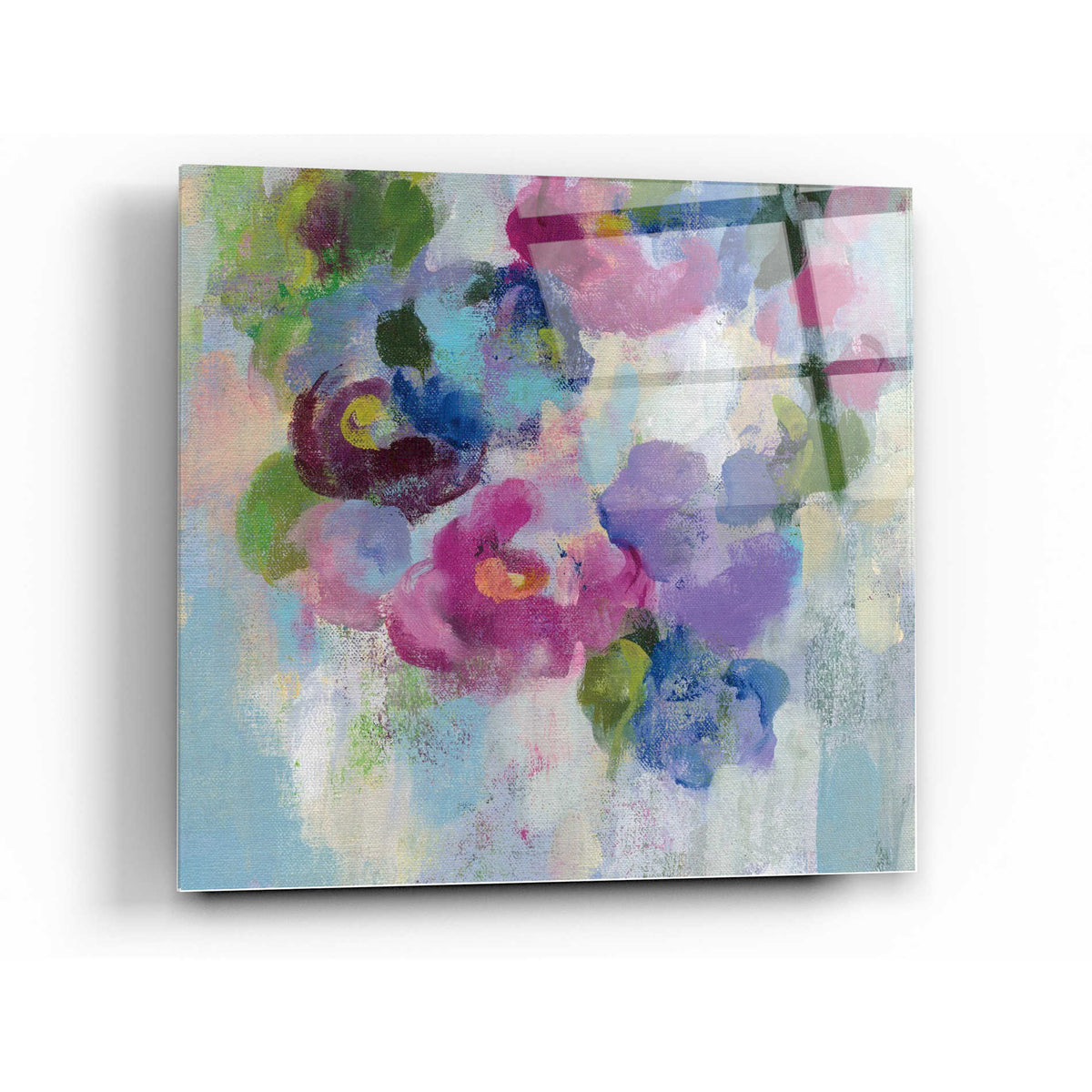 Epic Art 'Pink and Blue II' by Silvia Vassileva, Acrylic Glass Wall Art,36x36
