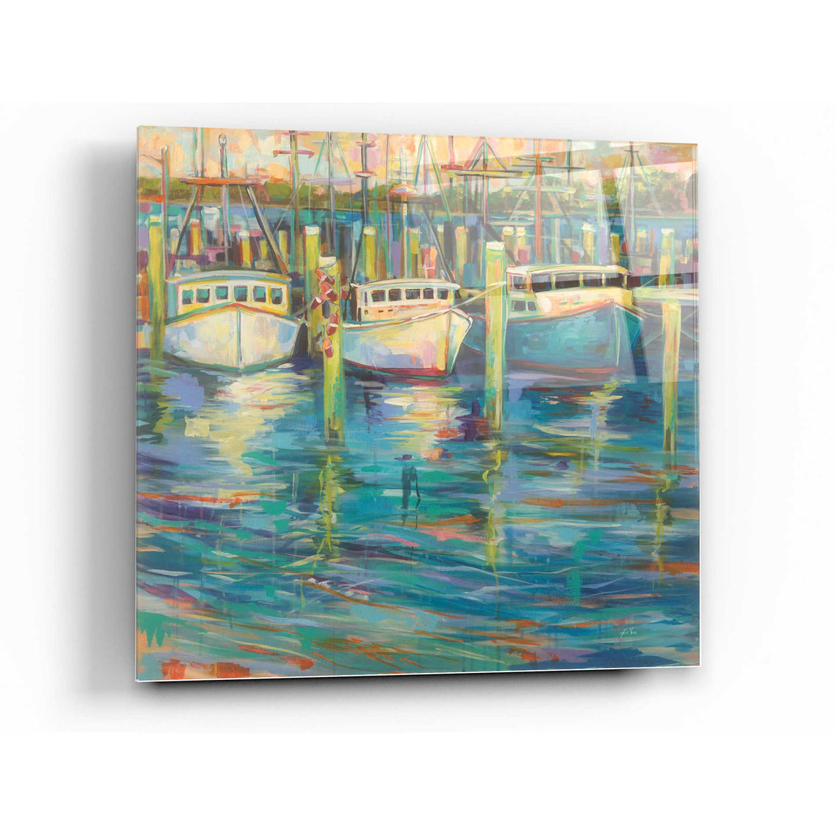 Epic Art 'Trio' by Jeanette Vertentes, Acrylic Glass Wall Art,36x36