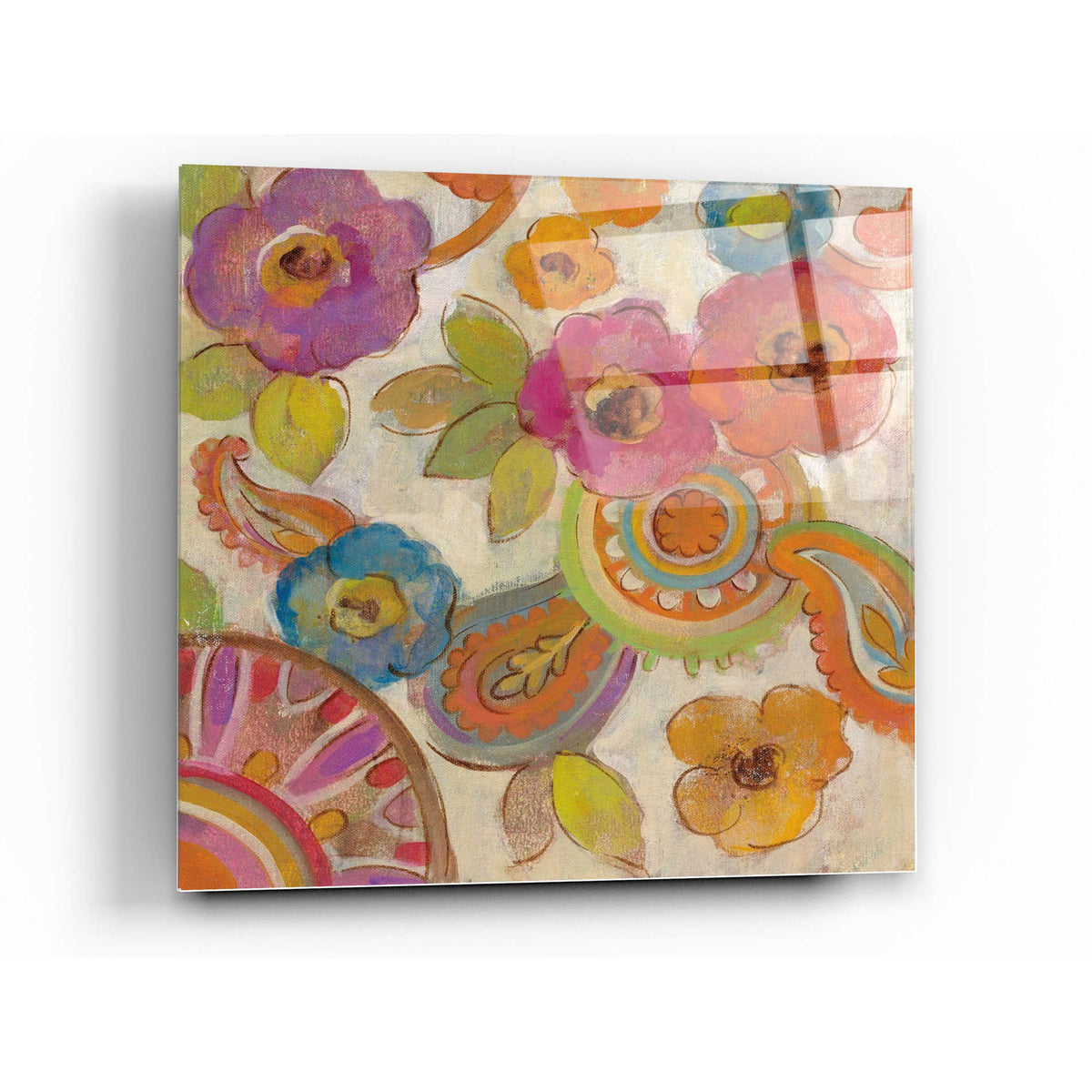 Epic Art 'Bohemian Summer III' by Silvia Vassileva, Acrylic Glass Wall Art,36x36