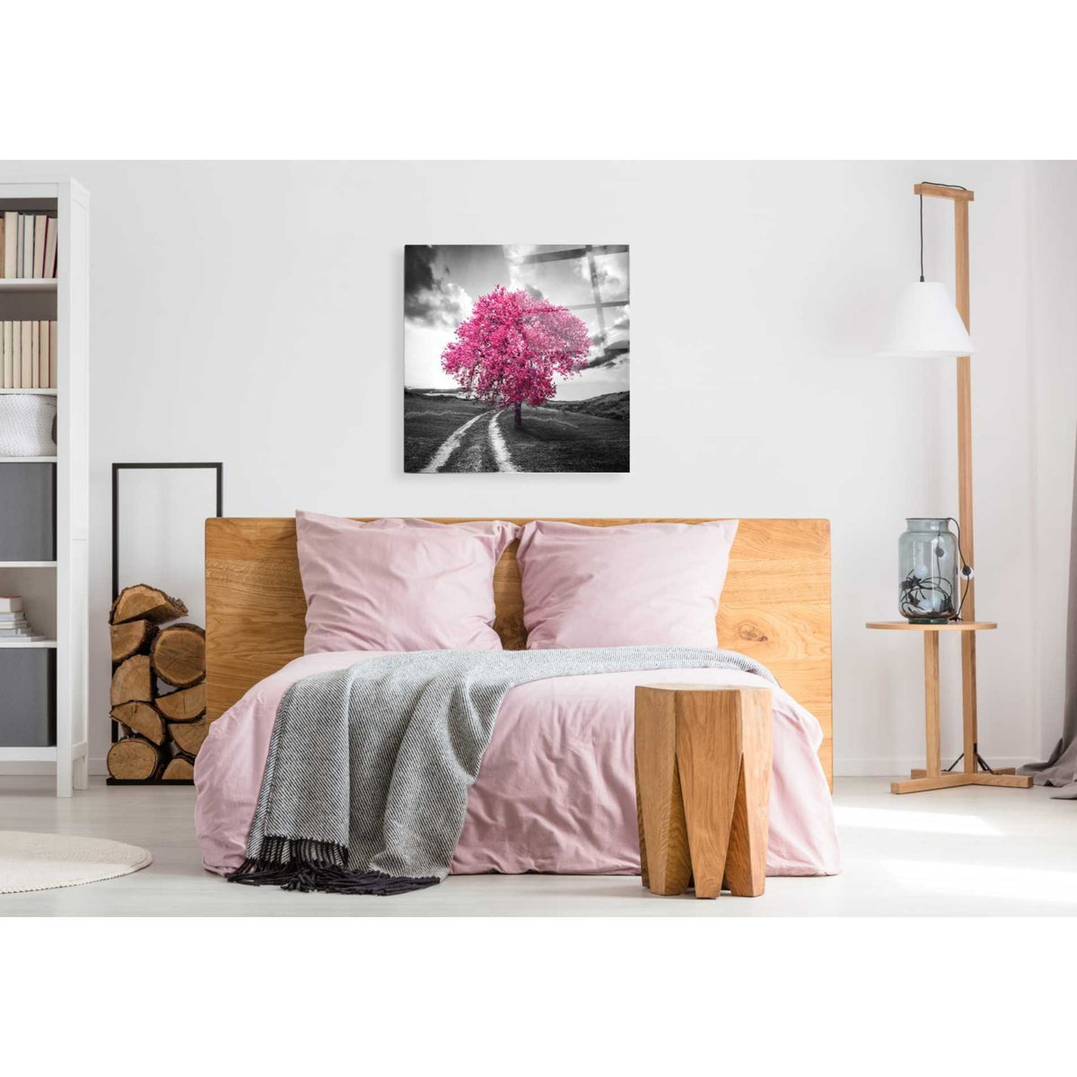 Epic Art 'Vibrant Tree Series: Magenta' Acrylic Glass Wall Art,36x36