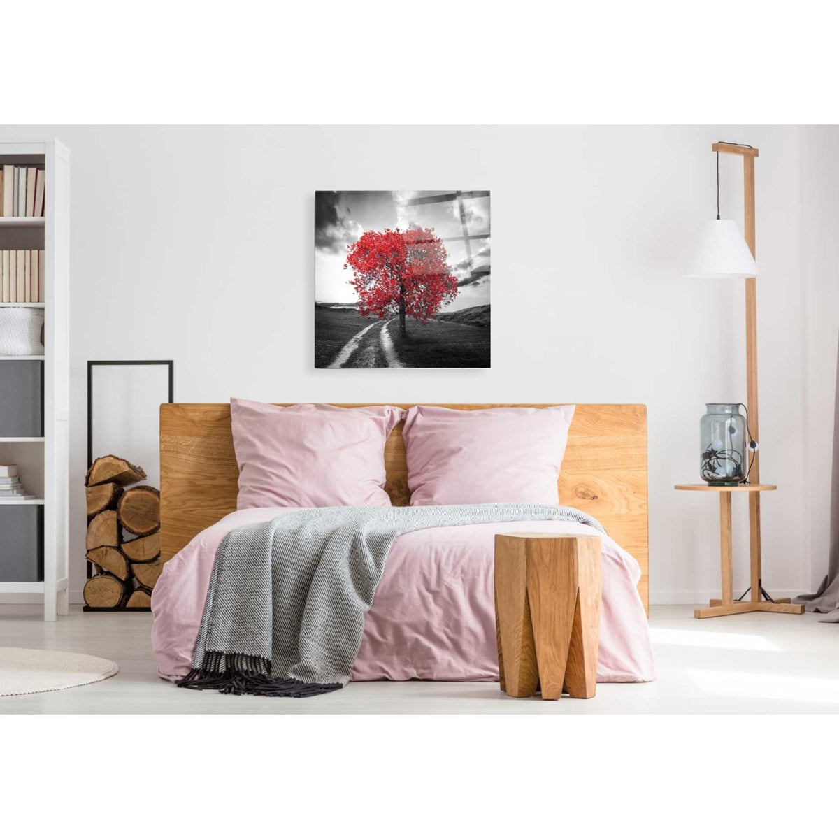 Epic Art 'Vibrant Tree Series: Ruby' Acrylic Glass Wall Art,36x36