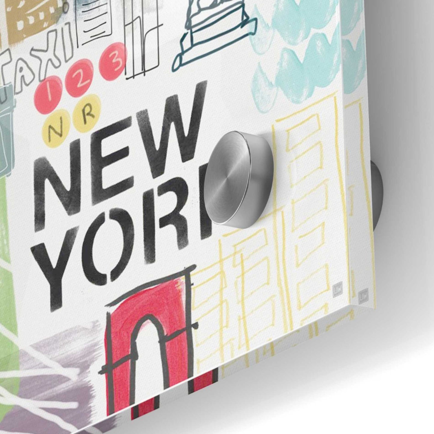 Epic Art 'New York' by Linda Woods, Acrylic Glass Wall Art,36x36