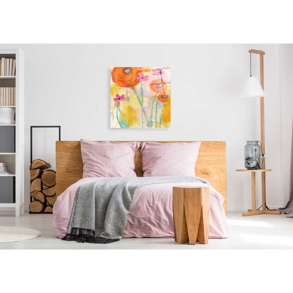 Epic Art 'With The Breeze' by Linda Woods, Acrylic Glass Wall Art,36x36