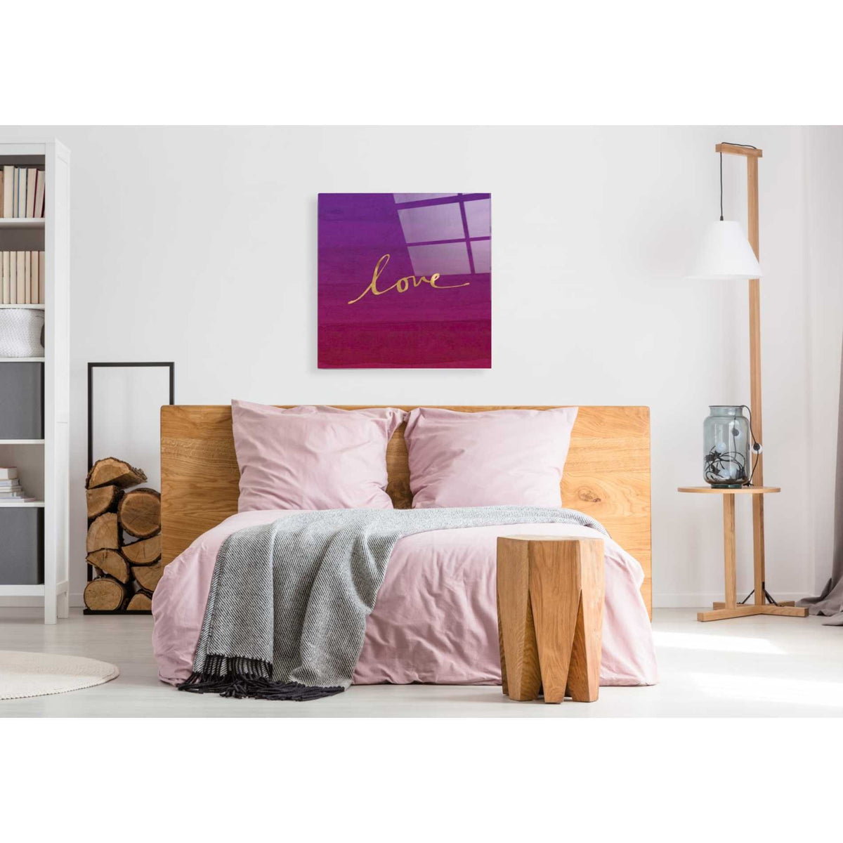 Epic Art 'Love' by Linda Woods, Acrylic Glass Wall Art,36x36