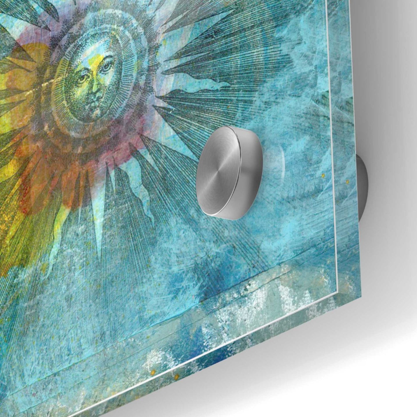 Epic Art 'Ancient Sun' by Elena Ray Acrylic Glass Wall Art,36x36