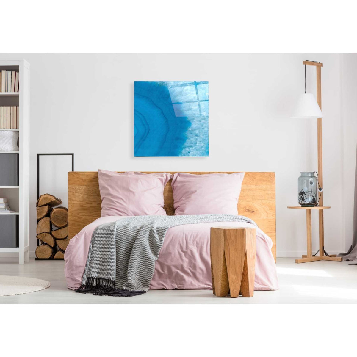 Epic Art 'Agate Geode II' by Wild Apple Portfolio, Acrylic Glass Wall Art,36x36