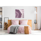 Epic Art 'Agate Geode II PLUM' by Wild Apple Portfolio, Acrylic Glass Wall Art,36x36