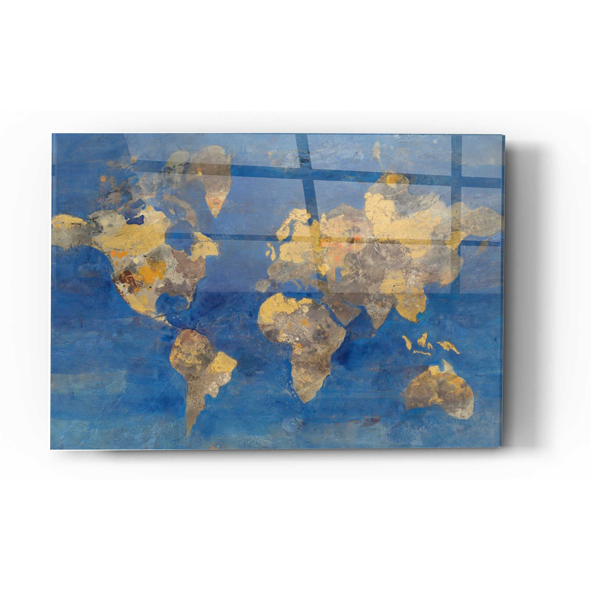 Epic Art 'Blue World' by Albena Hristova, Acrylic Glass Wall Art