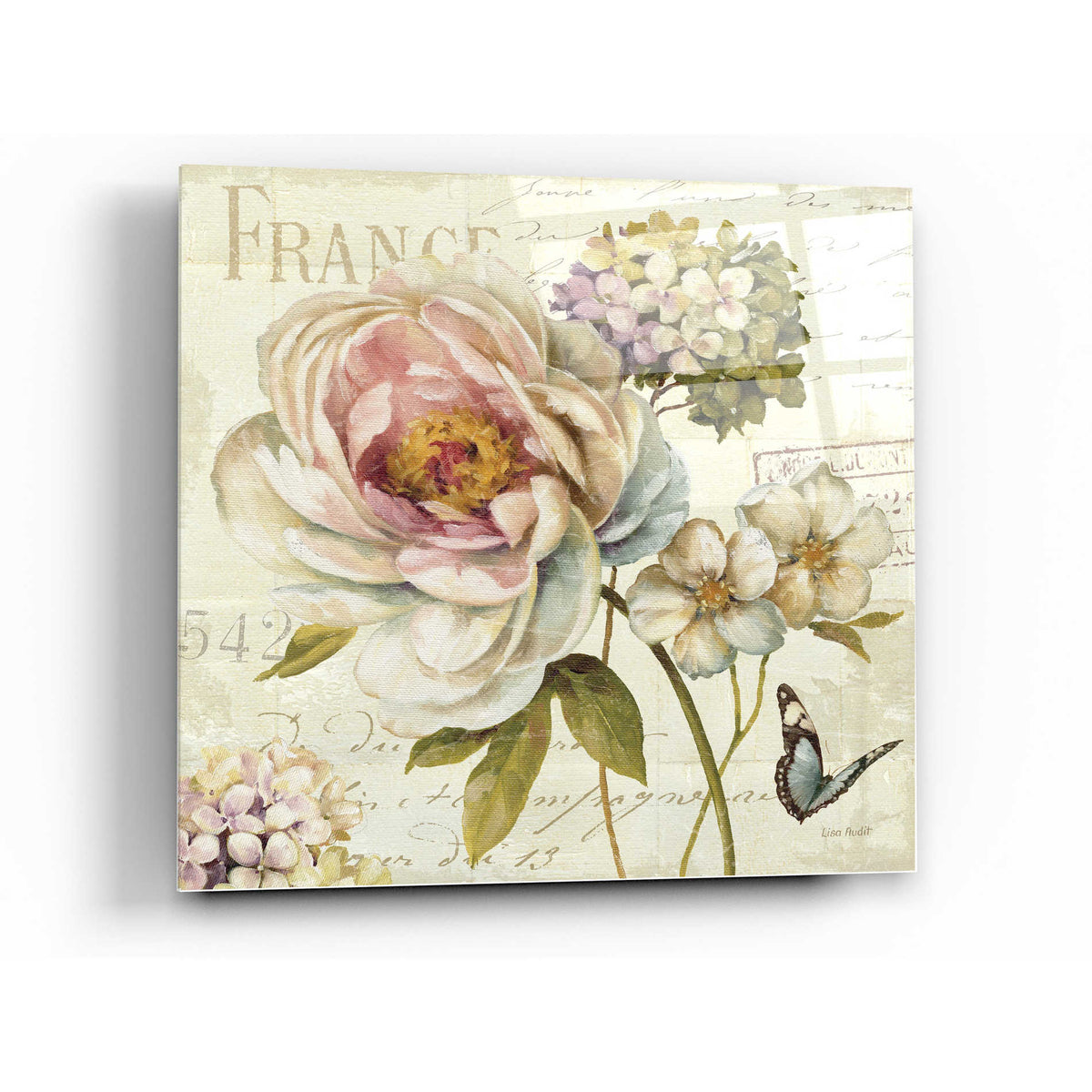 Epic Art 'Marche de Fleurs III' by Lisa Audit, Acrylic Glass Wall Art