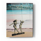 Epic Art 'BEACH GIRLS' by DB Waterman, Acrylic Glass Wall Art