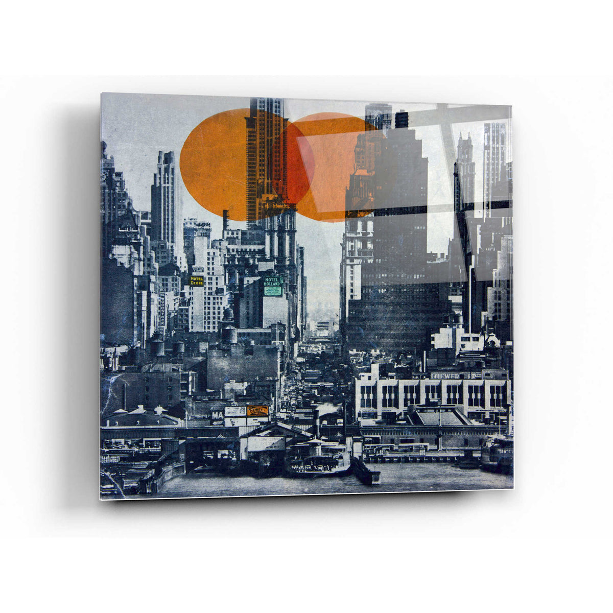 Epic Art 'NEW YORK SKYLINE 1948' by DB Waterman, Acrylic Glass Wall Art