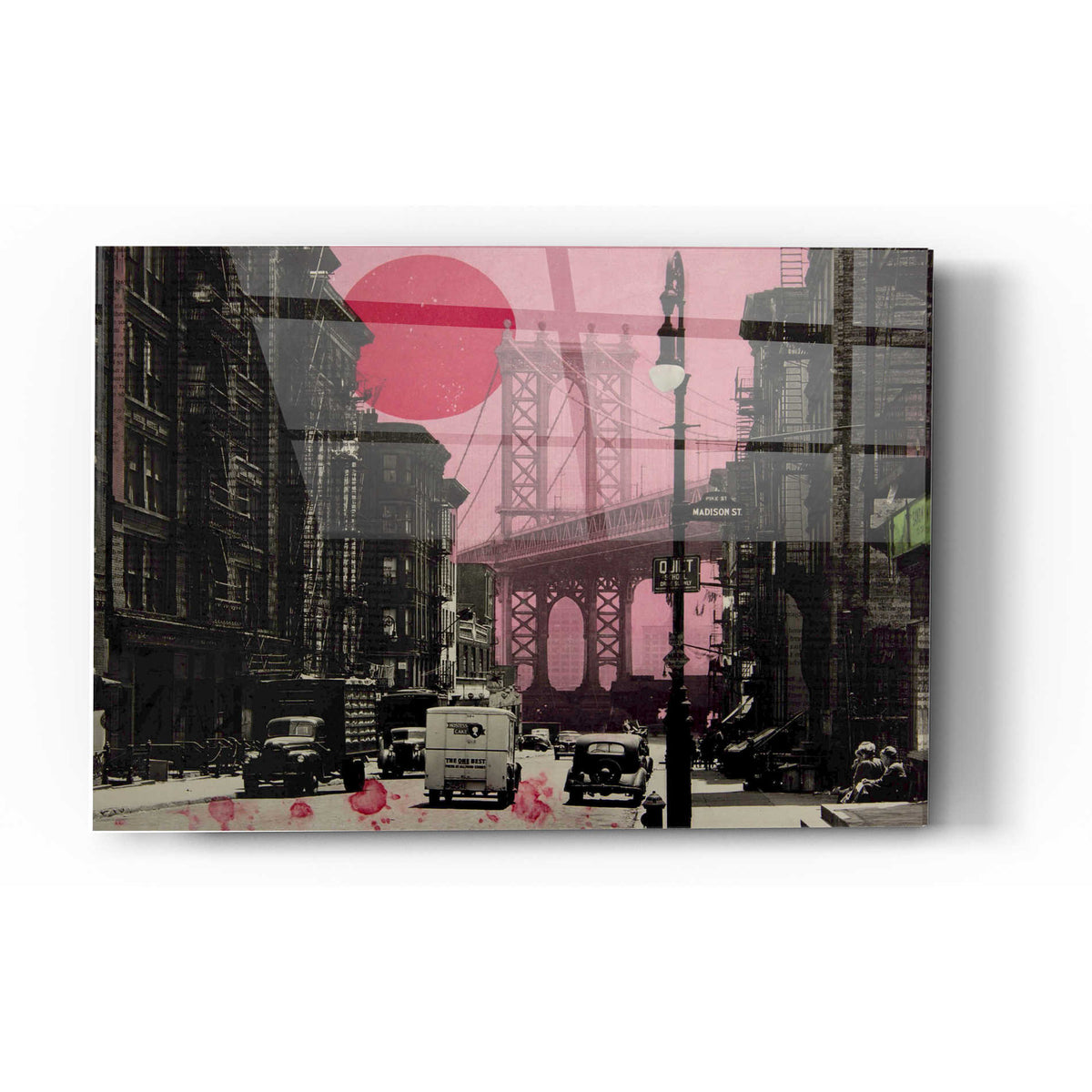 Epic Art 'PINK HAZE' by DB Waterman, Acrylic Glass Wall Art