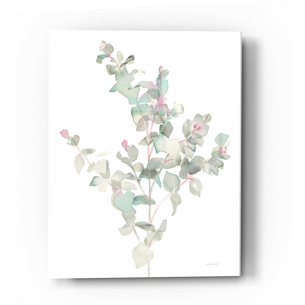 Epic Art 'Eucalyptus II White' by Danhui Nai, Acrylic Glass Wall Art