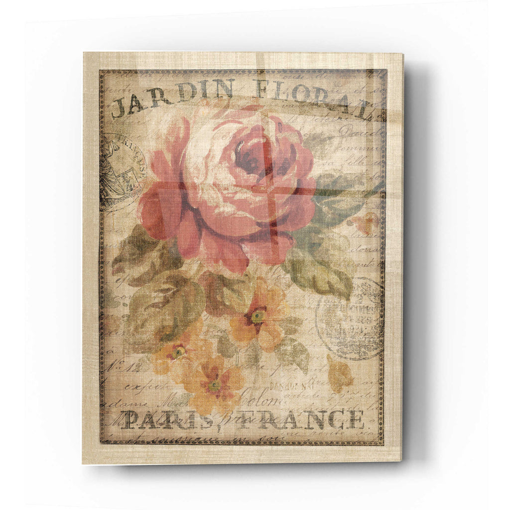 Epic Art 'Parisian Flowers II' by Danhui Nai, Acrylic Glass Wall Art