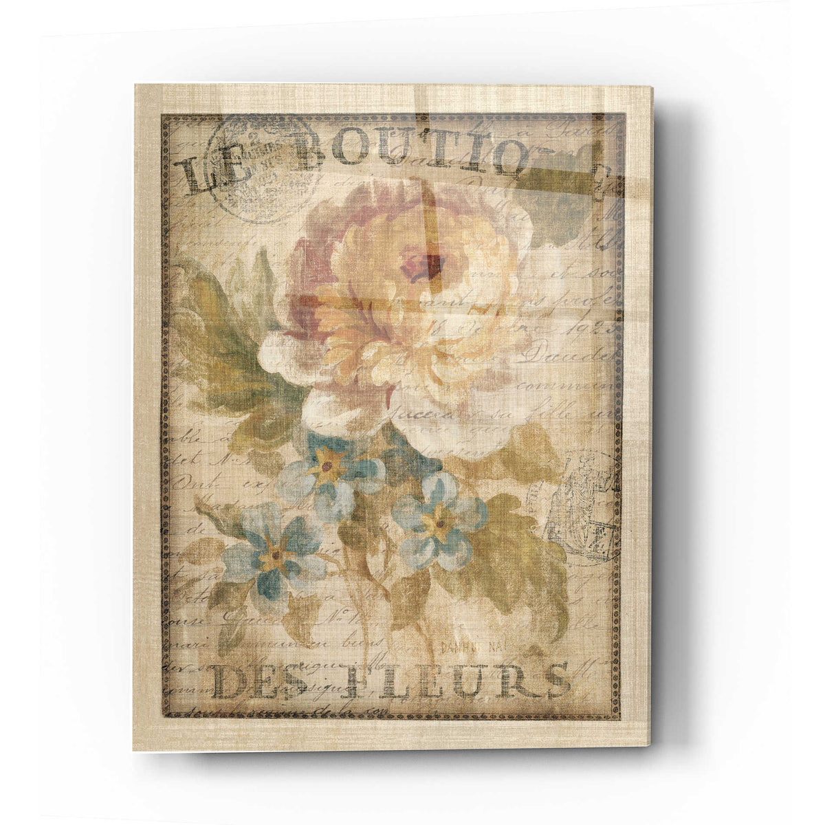 Epic Art 'Parisian Flowers I' by Danhui Nai, Acrylic Glass Wall Art