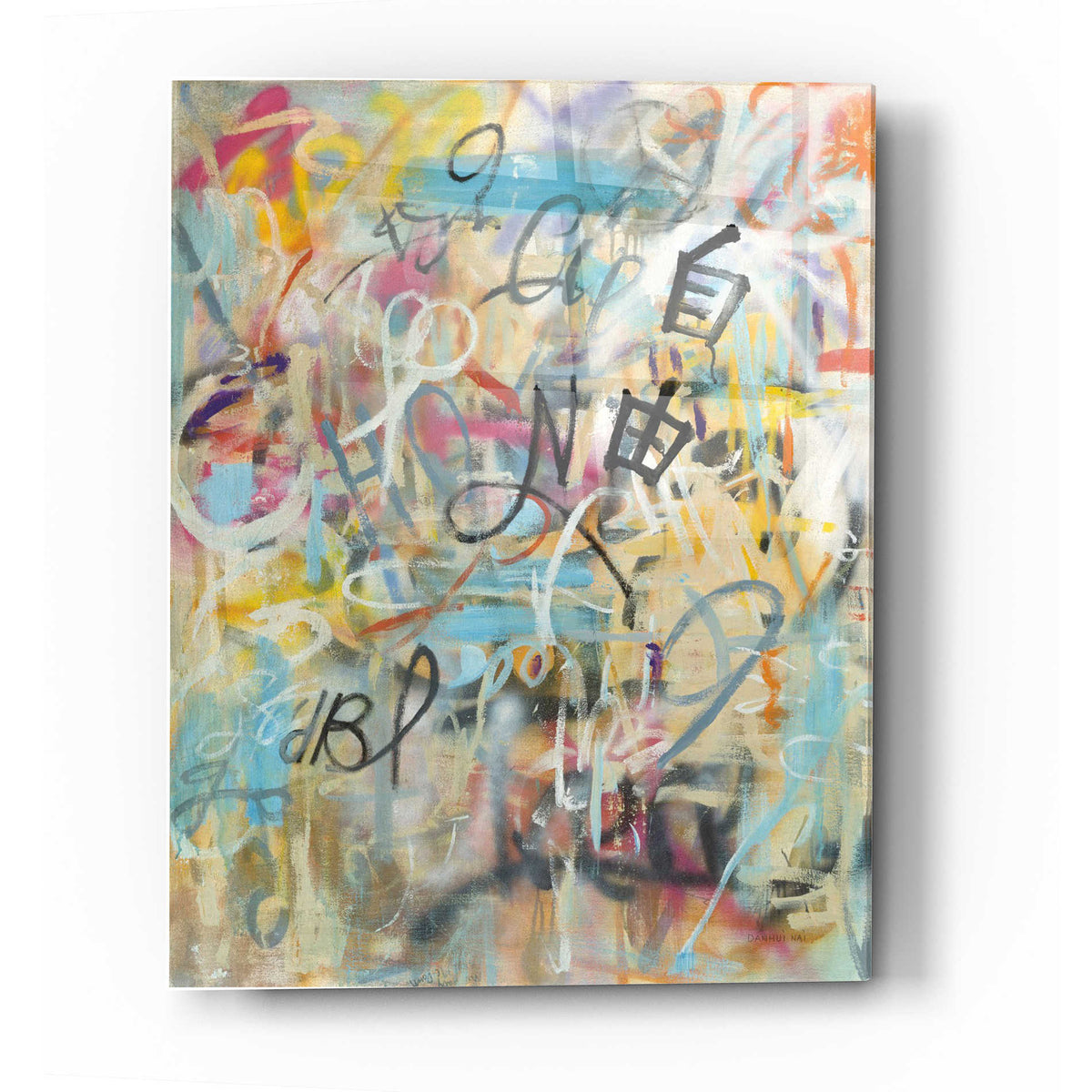 Epic Art 'Graffiti Freedom' by Danhui Nai, Acrylic Glass Wall Art