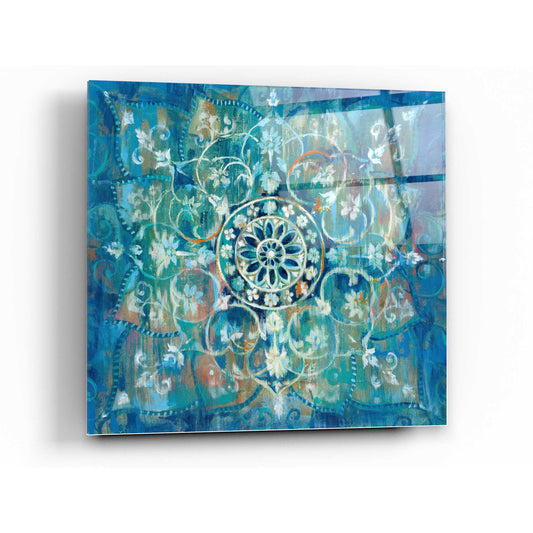 Epic Art 'Mandala in Blue I' by Danhui Nai, Acrylic Glass Wall Art