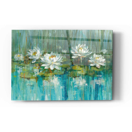 Epic Art 'Water Lily Pond' by Danhui Nai, Acrylic Glass Wall Art