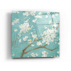 Epic Art 'White Cherry Blossom I on Blue' by Danhui Nai, Acrylic Glass Wall Art