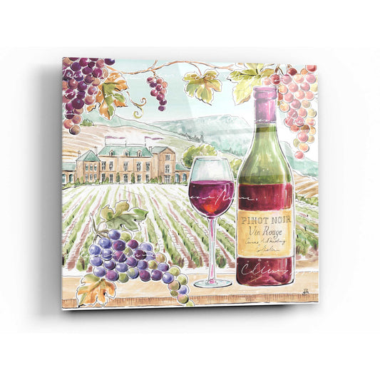 Epic Art 'Wine Country IV' by Daphne Brissonet, Acrylic Glass Wall Art