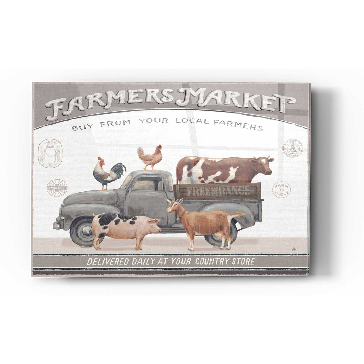 Epic Art 'Vintage Farm I v2' by Daphne Brissonet, Acrylic Glass Wall Art