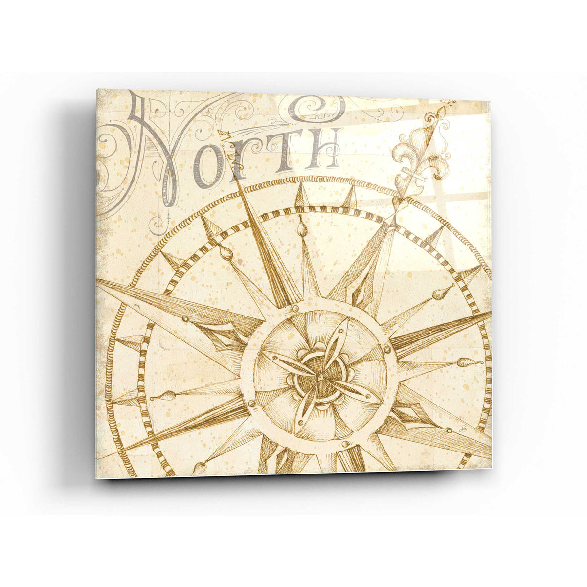 Epic Art 'Coast to Coast Sepia I' by Daphne Brissonet, Acrylic Glass Wall Art
