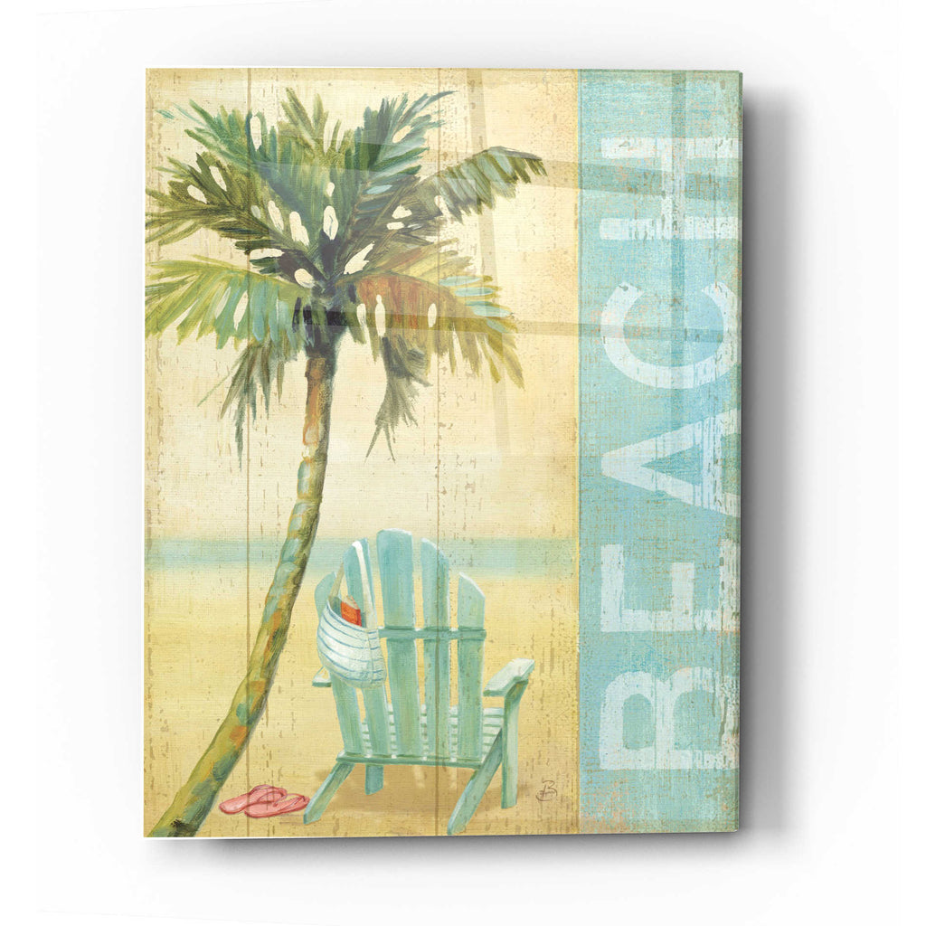 Epic Art 'Ocean Beach I' by Daphne Brissonet, Acrylic Glass Wall Art