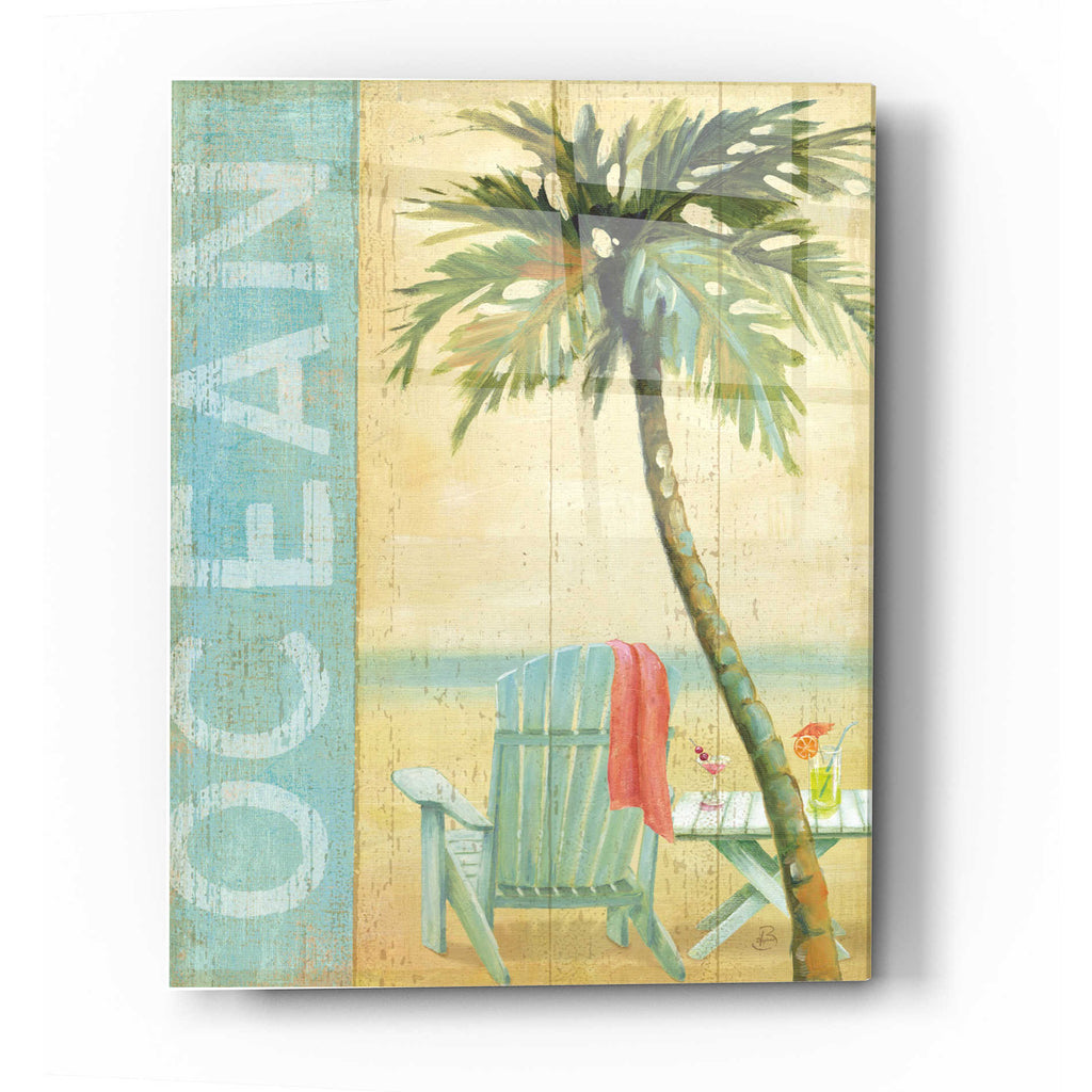 Epic Art 'Ocean Beach II' by Daphne Brissonet, Acrylic Glass Wall Art