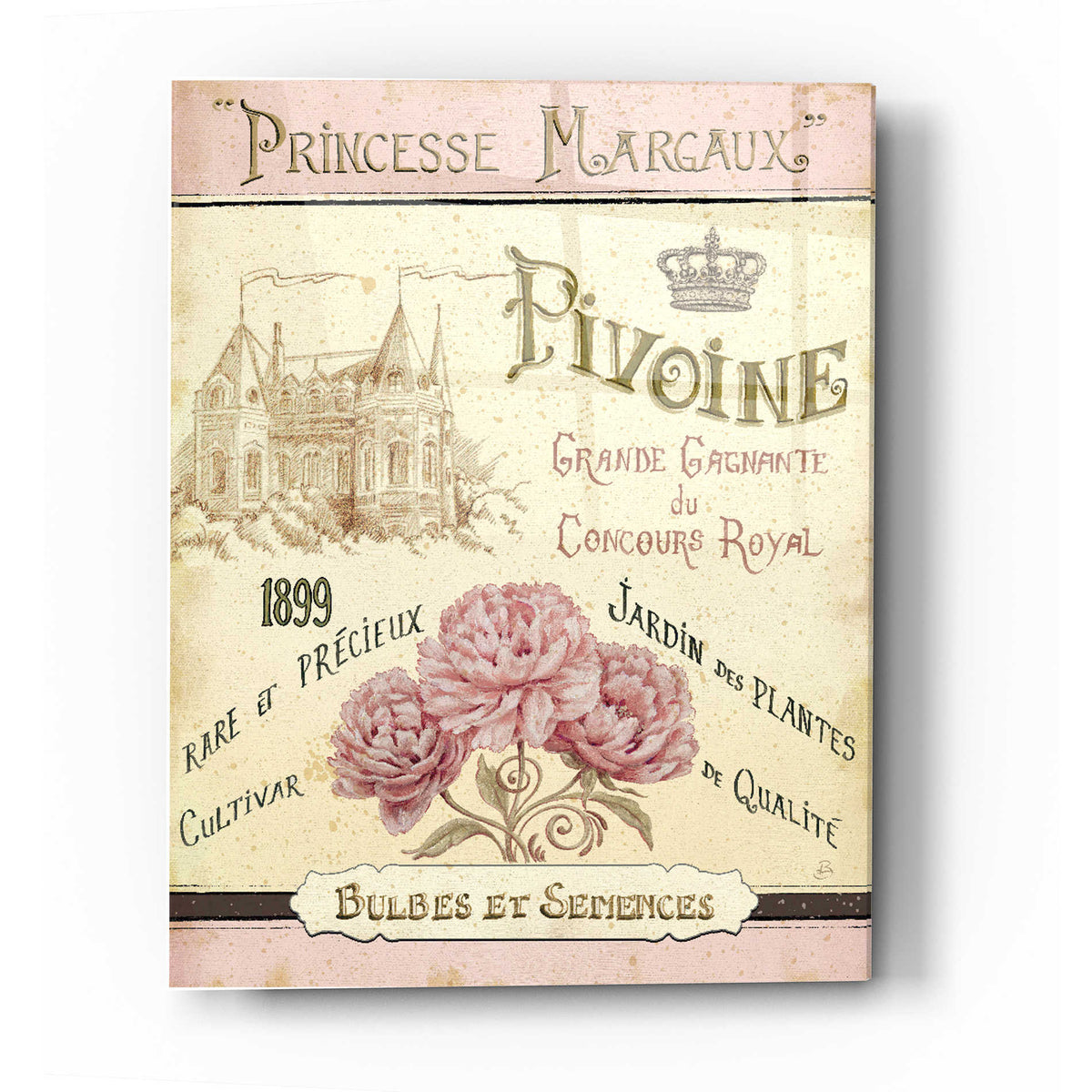 Epic Art 'French Seed Packet III' by Daphne Brissonet, Acrylic Glass Wall Art