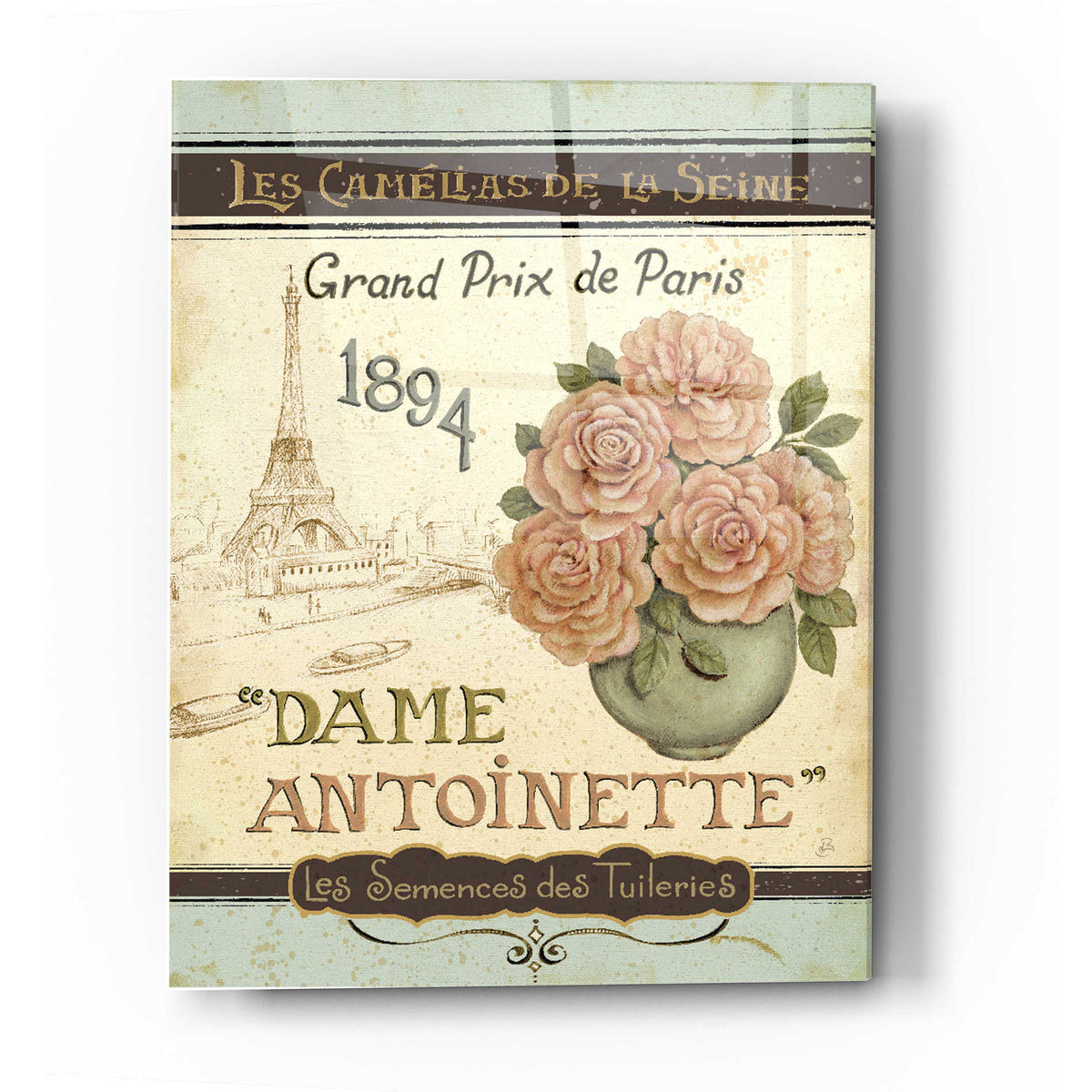 Epic Art 'French Seed Packet II' by Daphne Brissonet, Acrylic Glass Wall Art