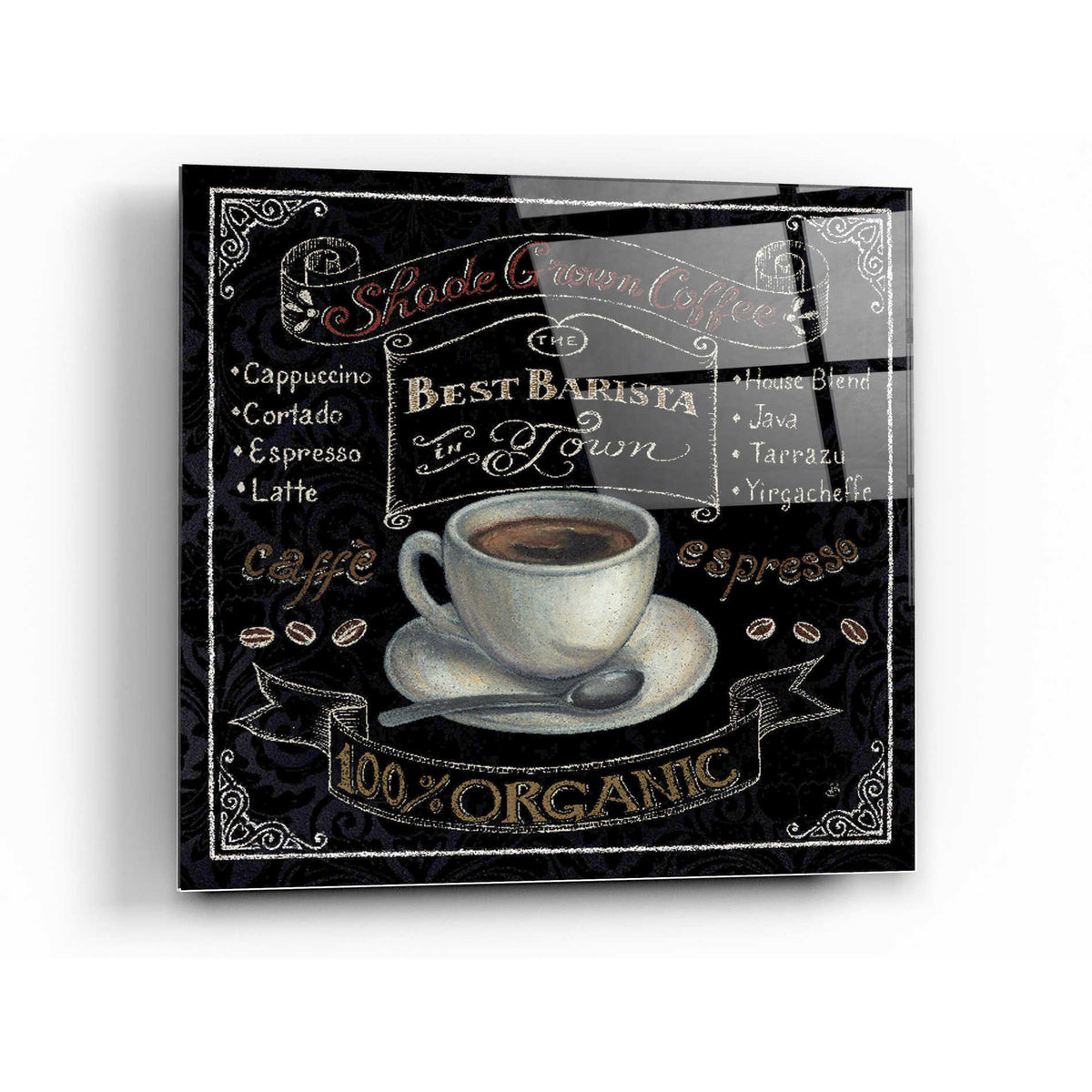 Epic Art 'Morning Treat Square II' by Daphne Brissonet, Acrylic Glass Wall Art