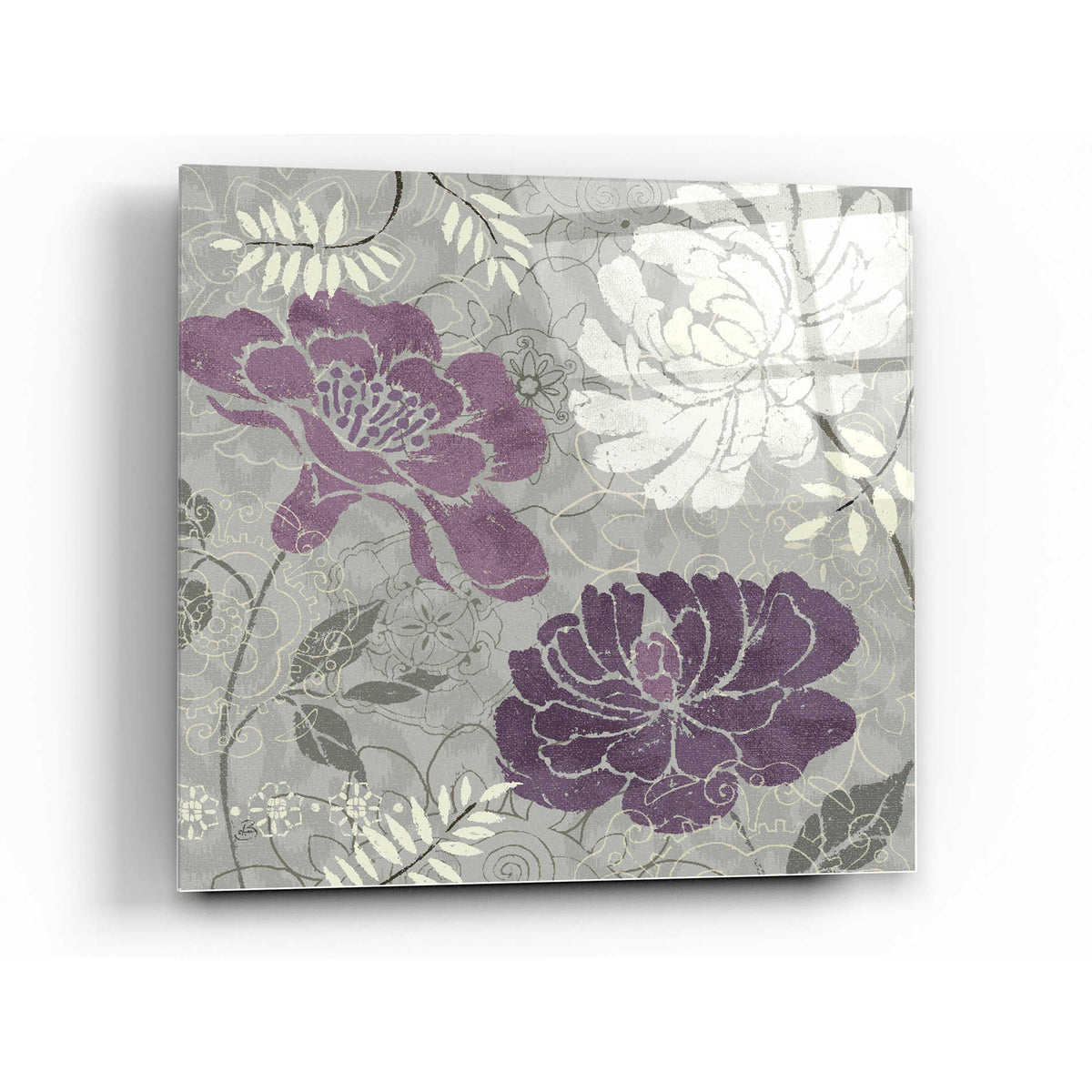 Epic Art 'Morning Tones Purple I' by Daphne Brissonet, Acrylic Glass Wall Art