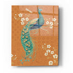 Epic Art 'Ornate Peacock IX Spice' by Daphne Brissonet, Acrylic Glass Wall Art